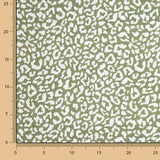 Nairobi Printed Percale – Olive Green and White - Ribes y Casals