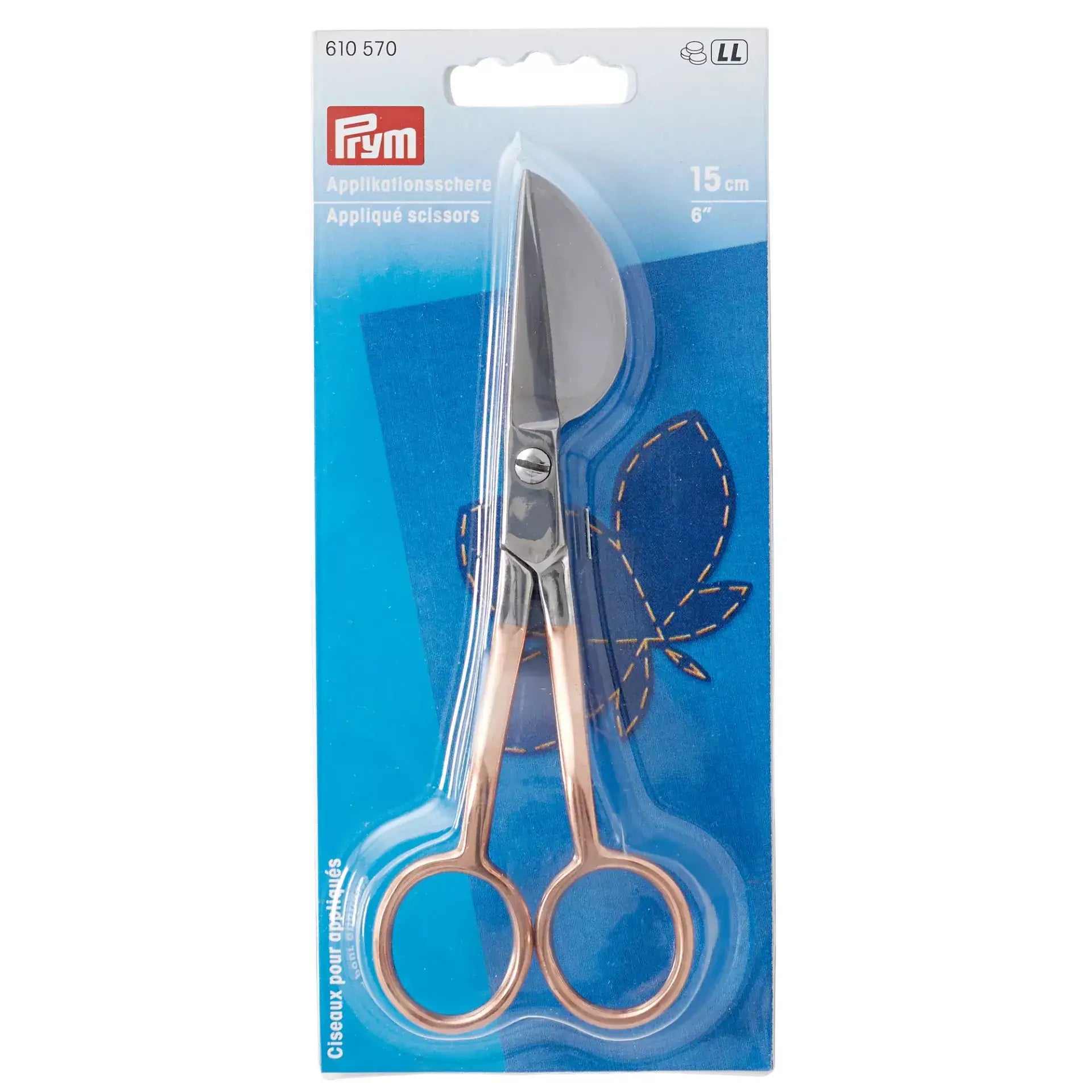 Prym 15 cm Rose Gold Appliqué Scissors - Ribes y Casals