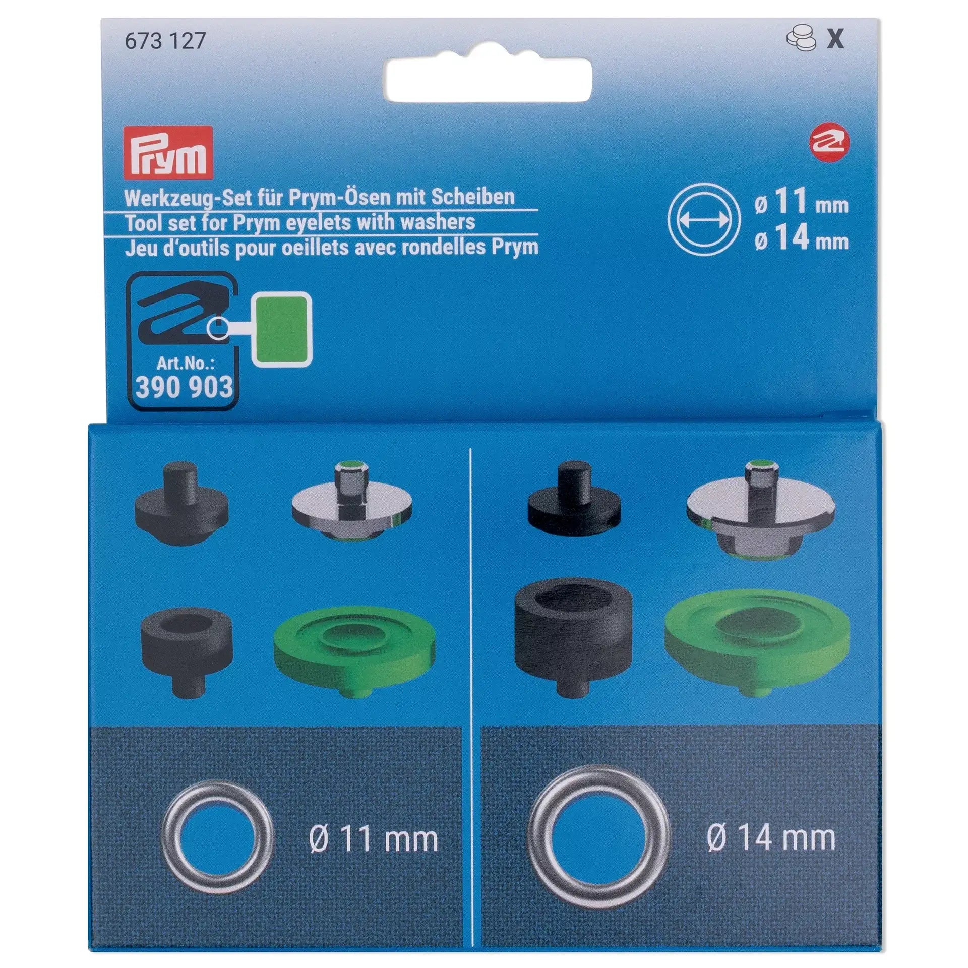 Prym VARIO 11 and 14 mm Eyelet Tool Set - Ribes y Casals