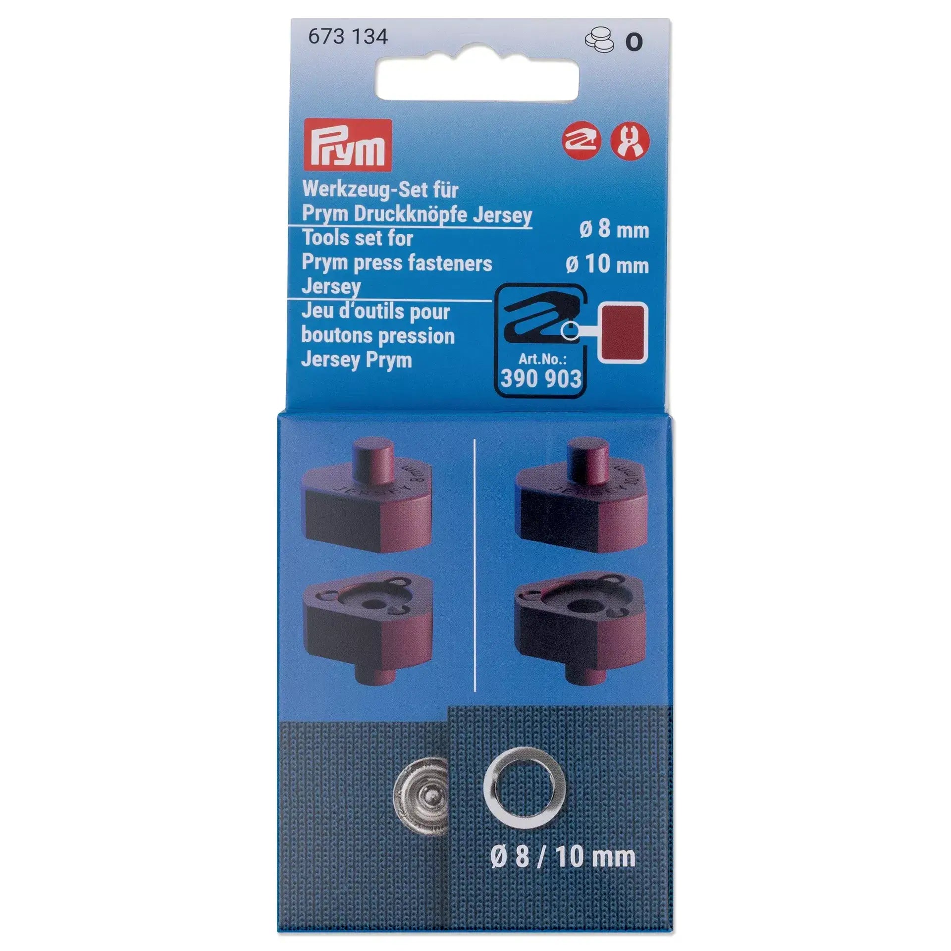 Prym Jersey Button Tool Set 8 and 10 mm - Ribes y Casals