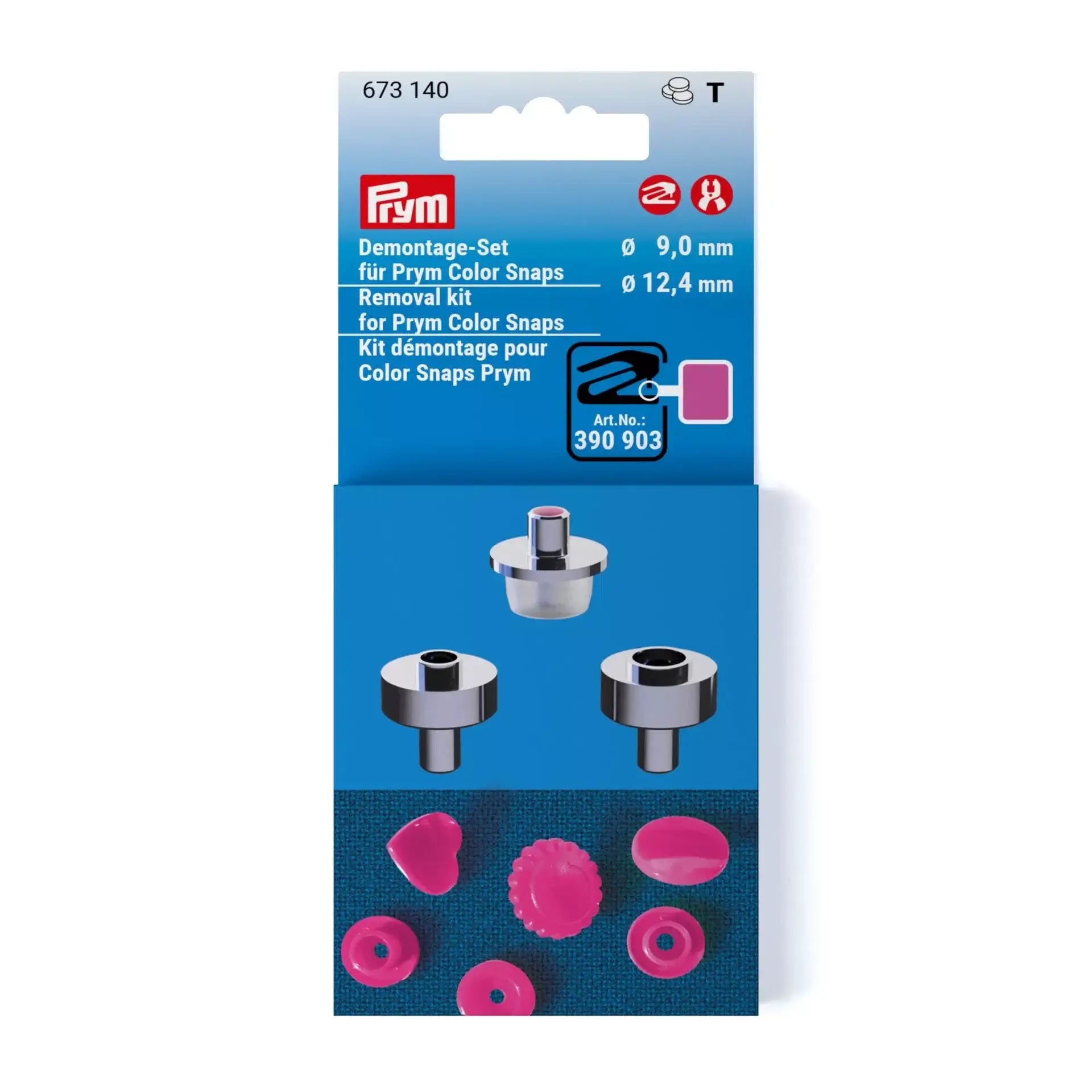 Prym Colour Snaps Removal Kit 9 and 12.4 mm - Ribes y Casals