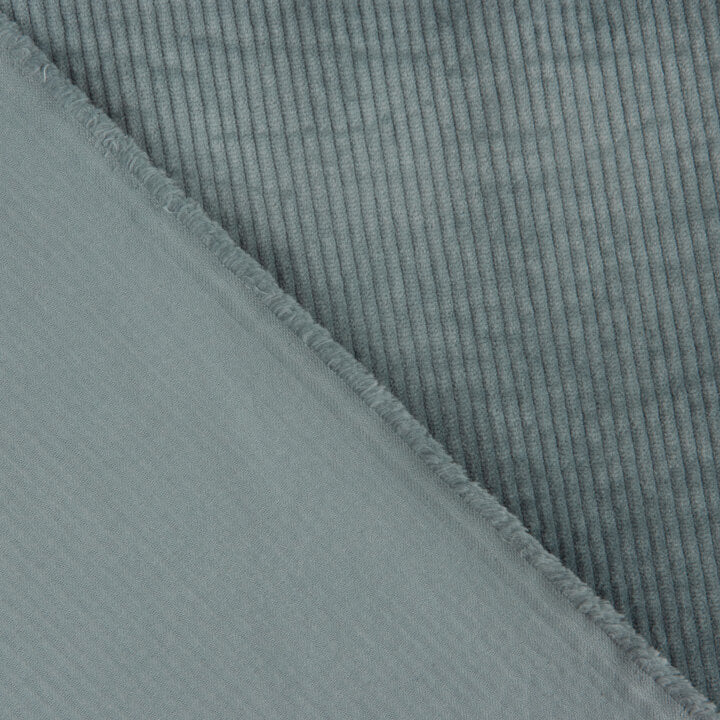 Blue-Grey Washed-Effect Stretch Corduroy - Ribes y Casals
