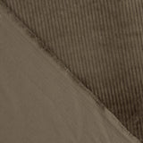 Dark Brown Washed Effect Stretch Corduroy - Ribes y Casals