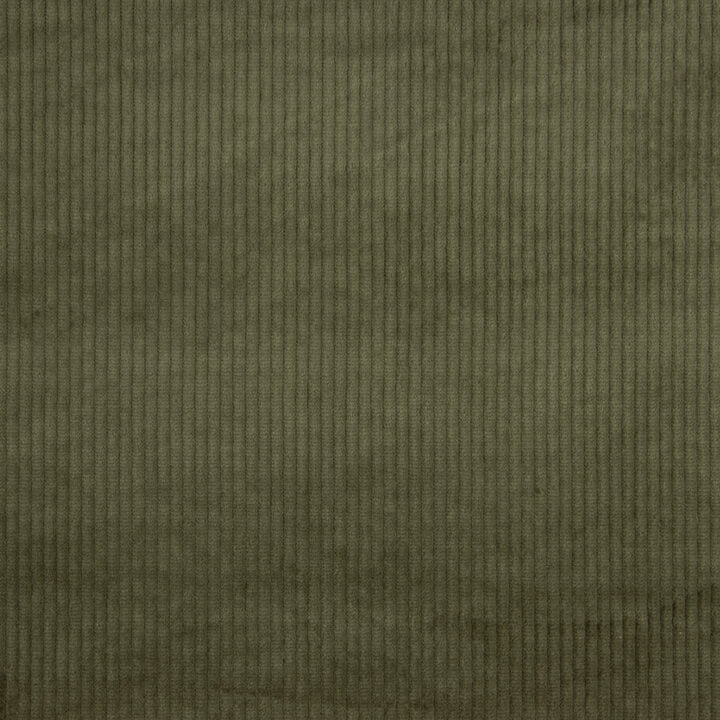 Olive Green Washed Effect Stretch Corduroy - Ribes y Casals