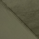 Olive Green Washed Effect Stretch Corduroy - Ribes y Casals