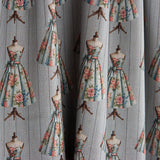 Grey Couture Printed Percale - Ribes y Casals