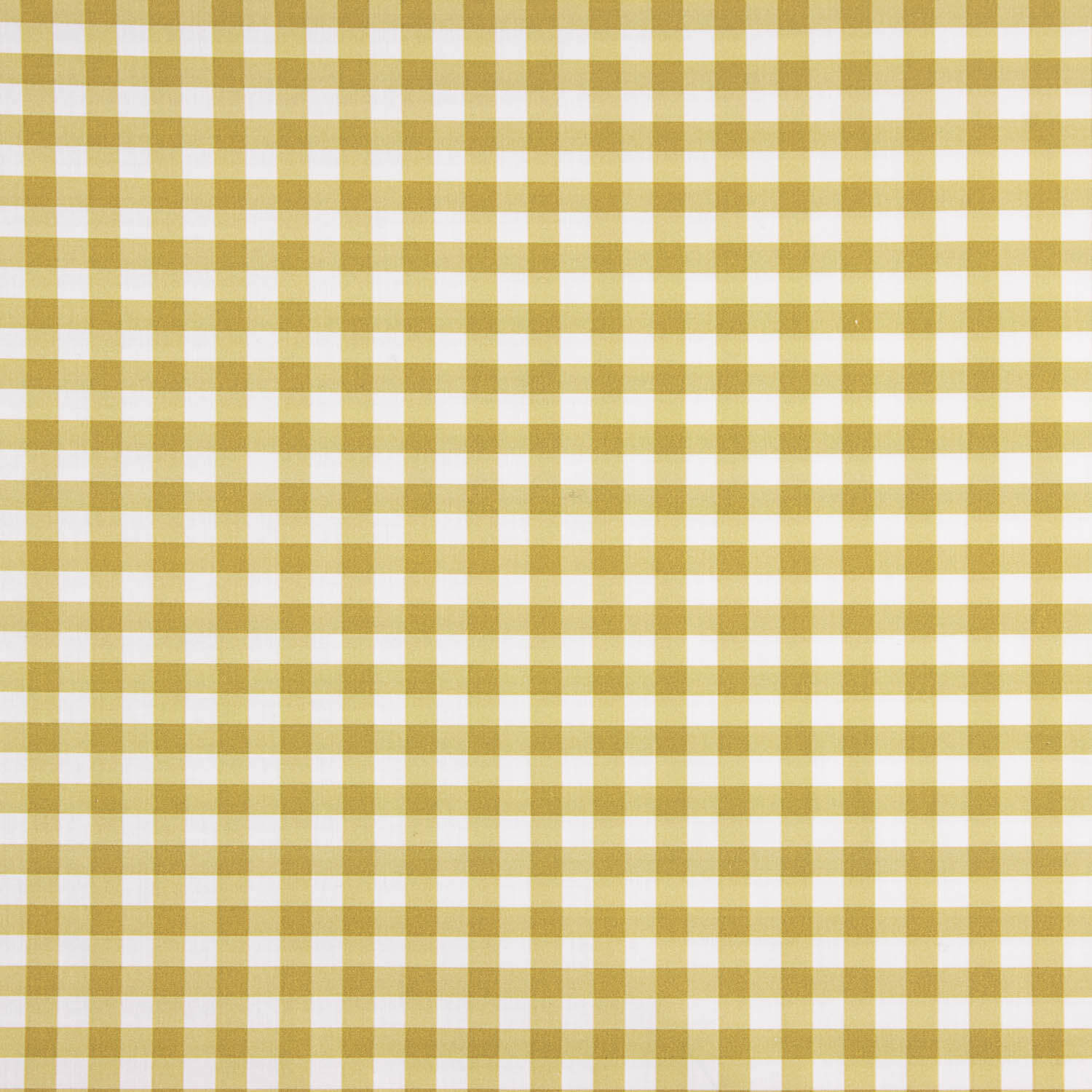 Medium ochre checked printed percale - Ribes y Casals