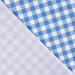 Medium blue checked printed percale - Ribes y Casals
