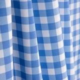 Medium blue checked printed percale - Ribes y Casals