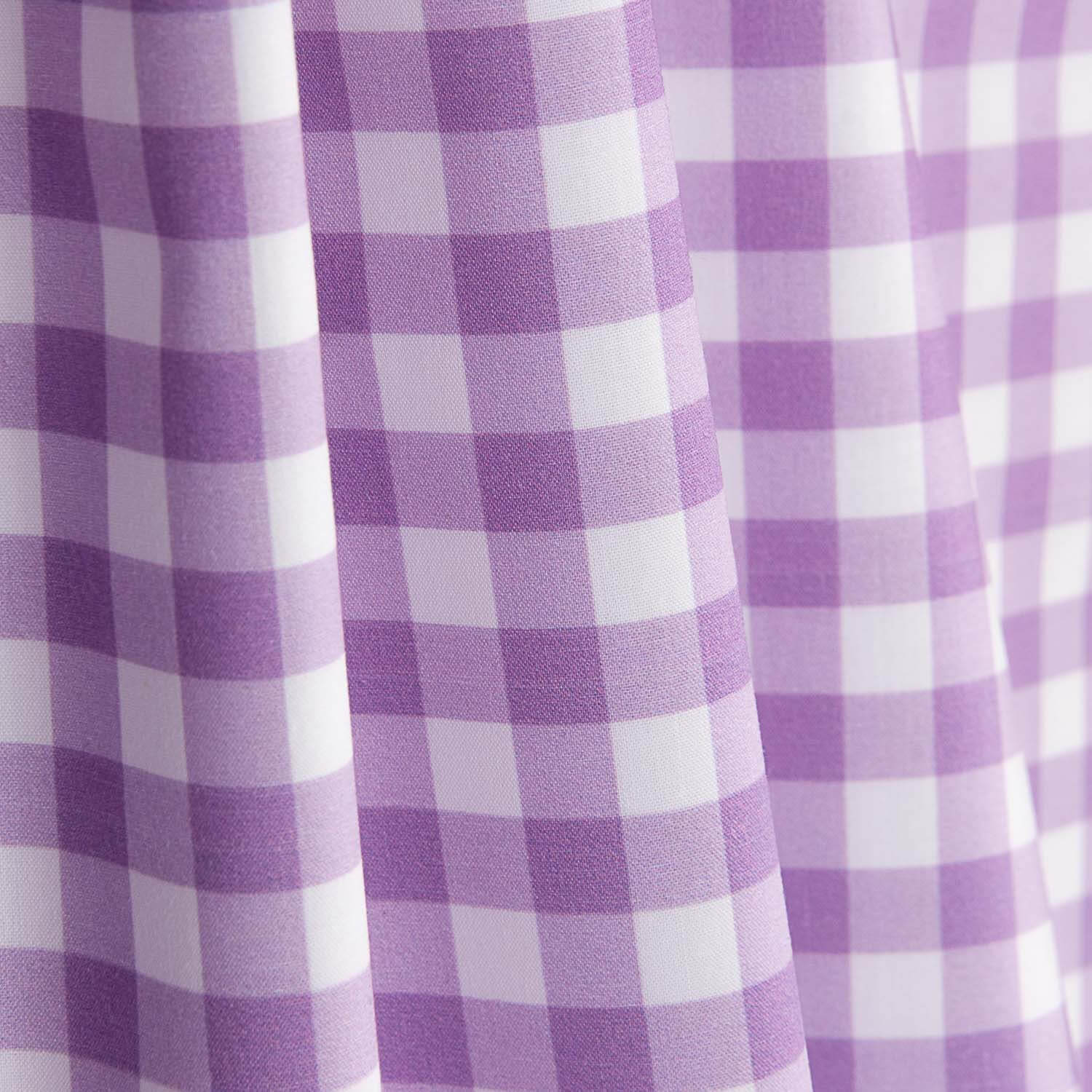 Medium mauve checked printed percale - Ribes y Casals