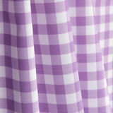 Medium mauve checked printed percale - Ribes y Casals
