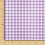 Medium mauve checked printed percale - Ribes y Casals