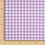 Medium mauve checked printed percale - Ribes y Casals