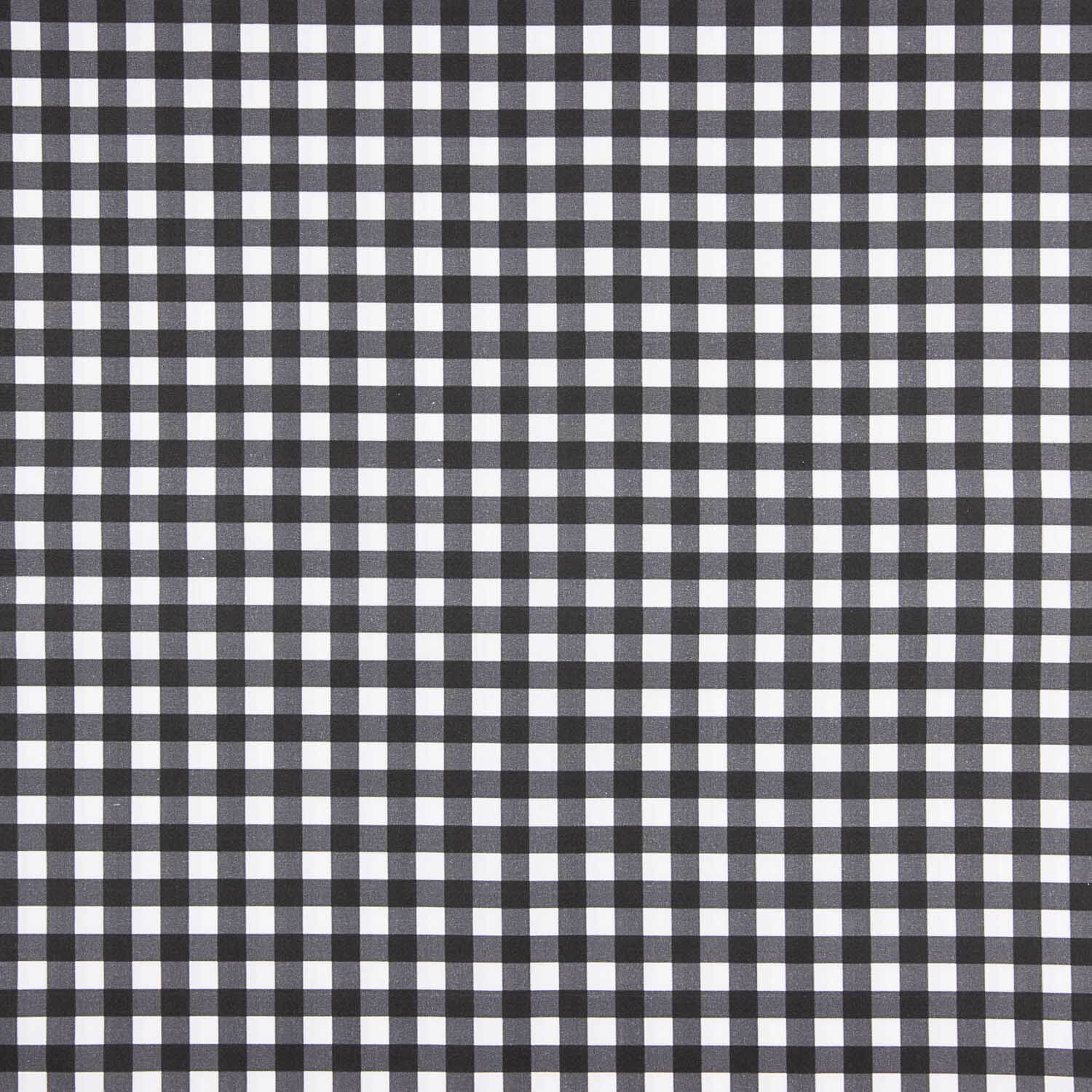 Black and white checked percale fabric - Ribes y Casals