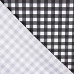 Black and white checked percale fabric - Ribes y Casals