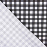 Black and white checked percale fabric - Ribes y Casals