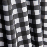 Black and white checked percale fabric - Ribes y Casals