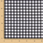 Black and white checked percale fabric - Ribes y Casals