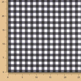 Black and white checked percale fabric - Ribes y Casals