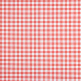 Medium red checkered printed percale - Ribes y Casals