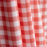 Medium red checkered printed percale - Ribes y Casals