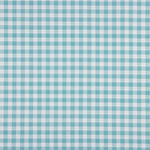 Medium turquoise checked printed percale - Ribes y Casals