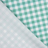 Medium green square printed percale - Ribes y Casals