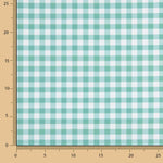 Medium green square printed percale - Ribes y Casals