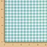 Medium green square printed percale - Ribes y Casals