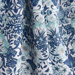 Blue Coralia Printed Percale - Ribes y Casals