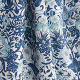 Blue Coralia Printed Percale - Ribes y Casals