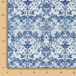Blue Coralia Printed Percale - Ribes y Casals