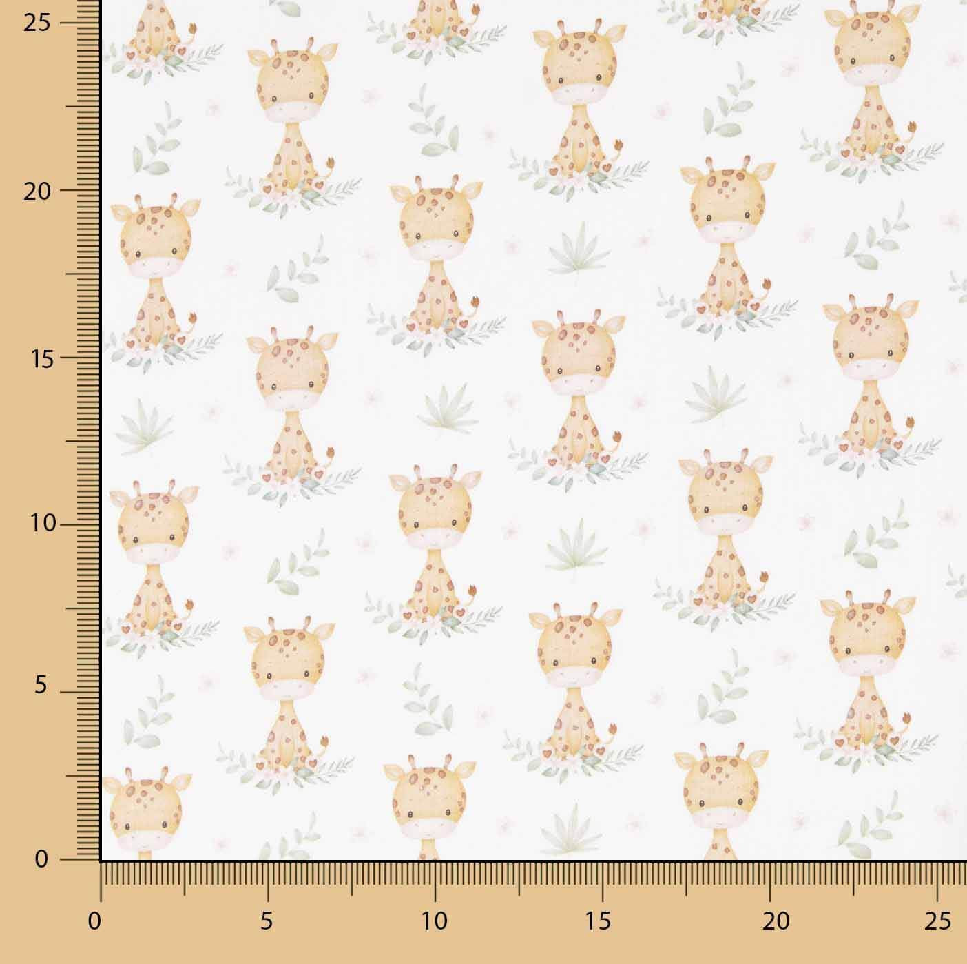 Safari Giraffe Print Percale - Ribes y Casals