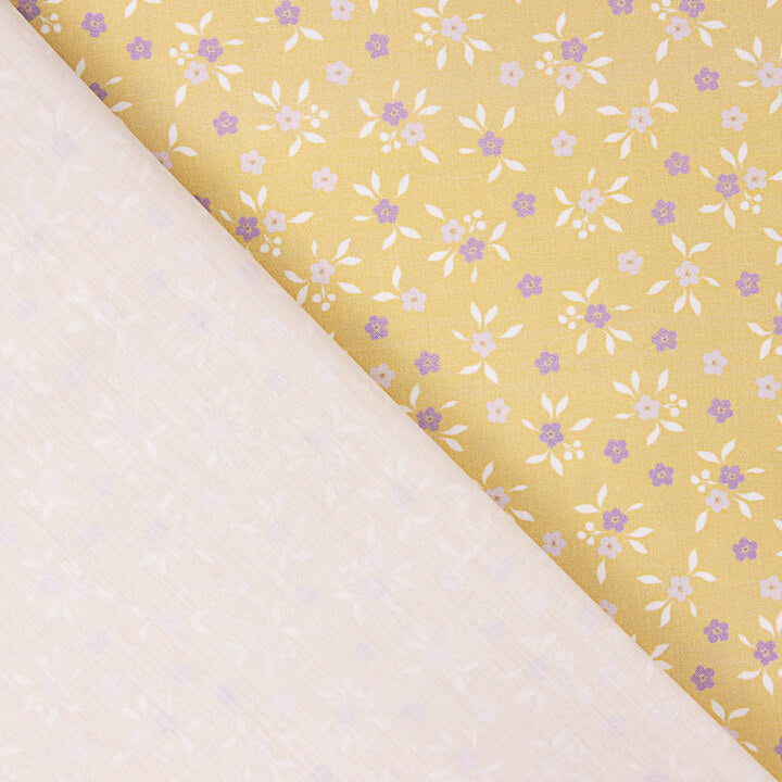 Milena Yellow Printed Percale - Ribes y Casals