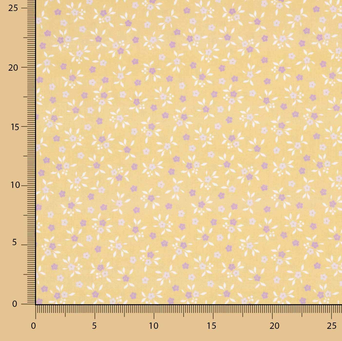 Milena Yellow Printed Percale - Ribes y Casals