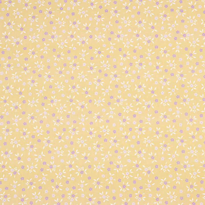 Milena Yellow Printed Percale - Ribes y Casals