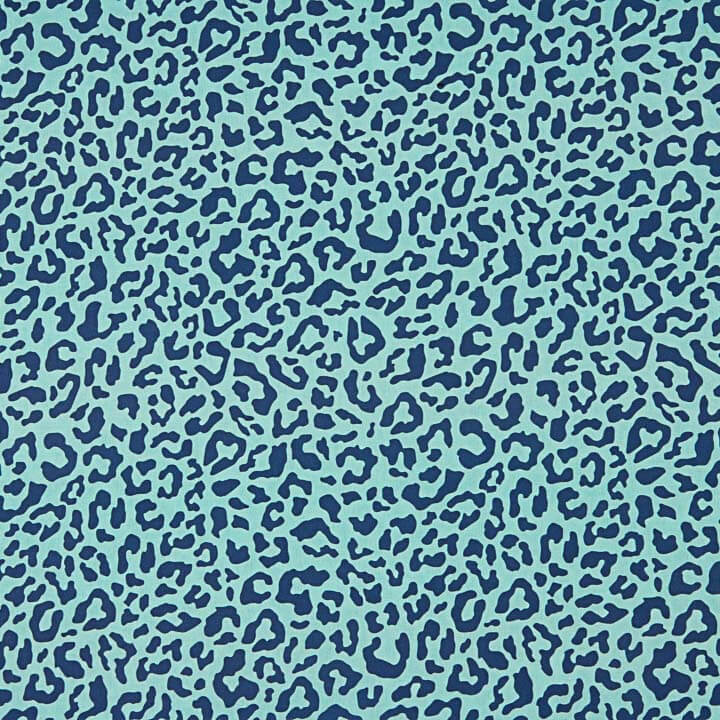 Blue Nairobi Printed Percale - Ribes y Casals