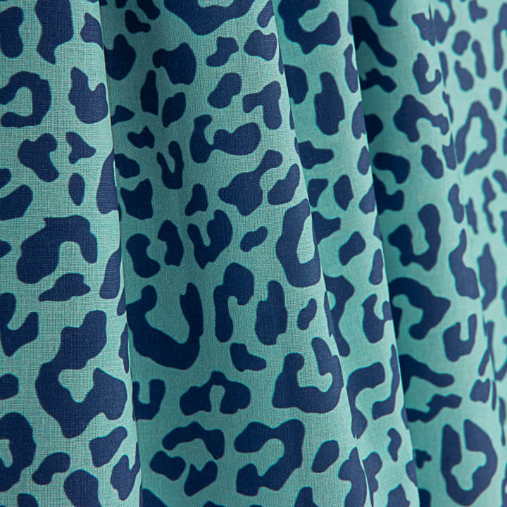 Blue Nairobi Printed Percale - Ribes y Casals