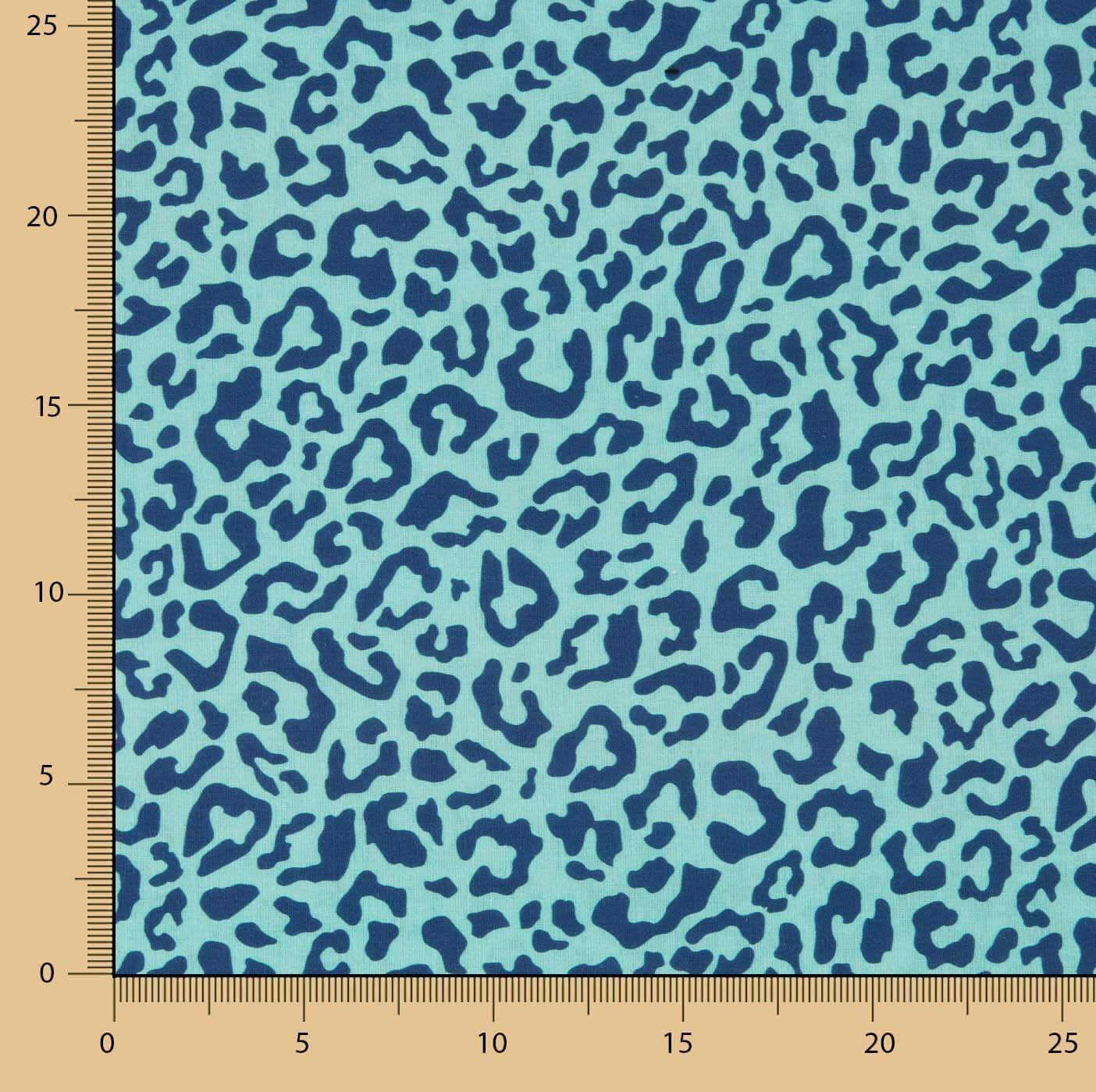 Blue Nairobi Printed Percale - Ribes y Casals