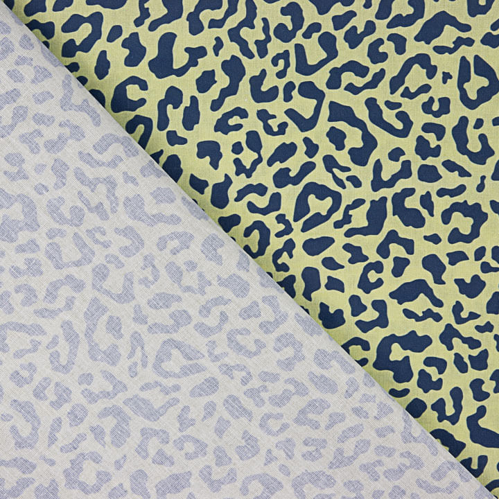 Nairobi Navy Blue Printed Percale - Ribes y Casals