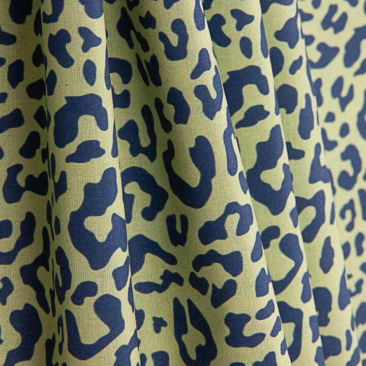 Nairobi Navy Blue Printed Percale - Ribes y Casals