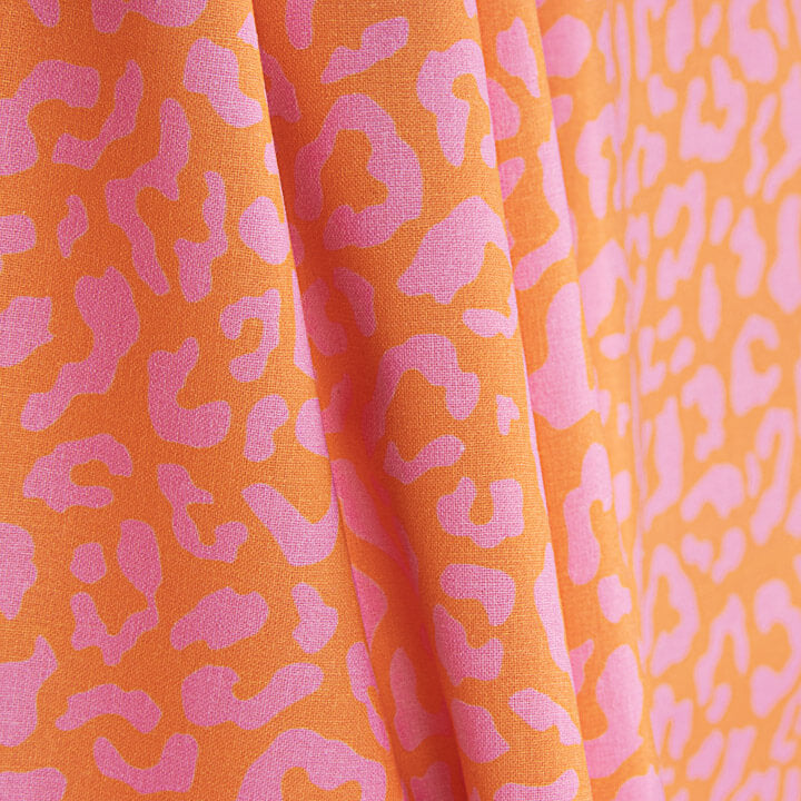 Nairobi Coral Printed Percale - Ribes y Casals