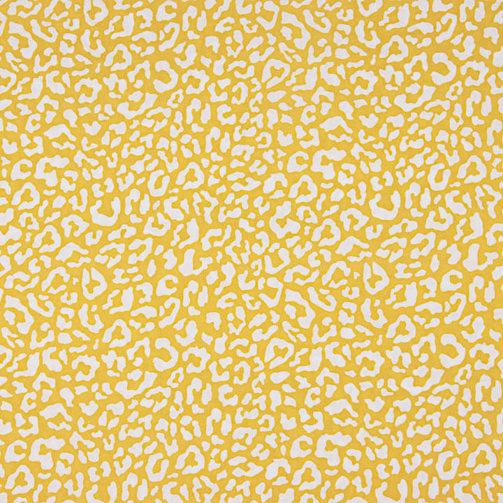 Mustard-coloured Nairobi Printed Percale - Ribes y Casals