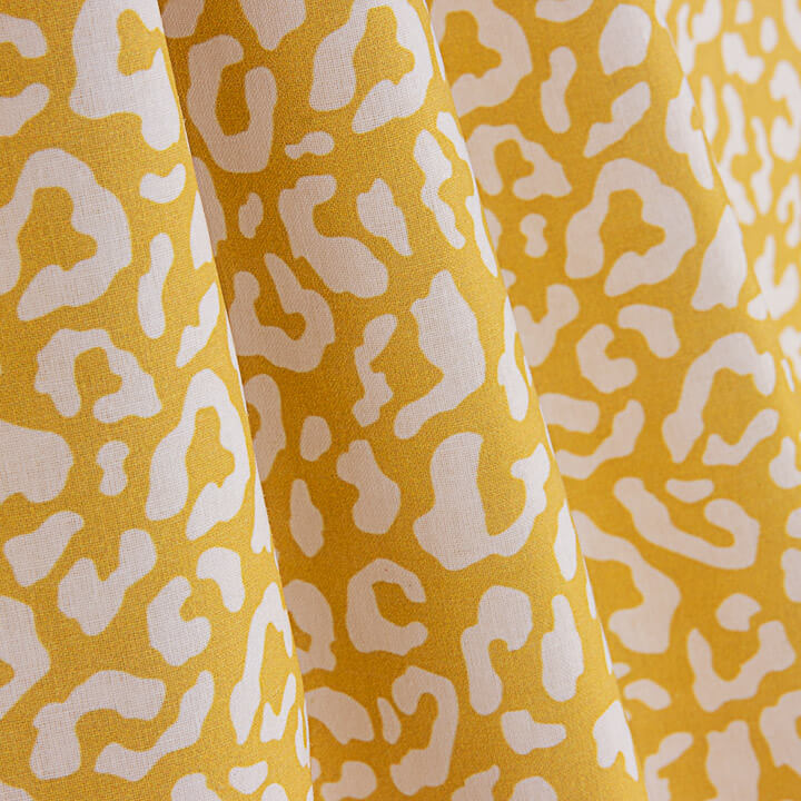 Mustard-coloured Nairobi Printed Percale - Ribes y Casals
