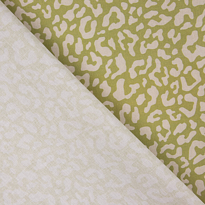 Olive Green Nairobi Printed Percale - Ribes y Casals