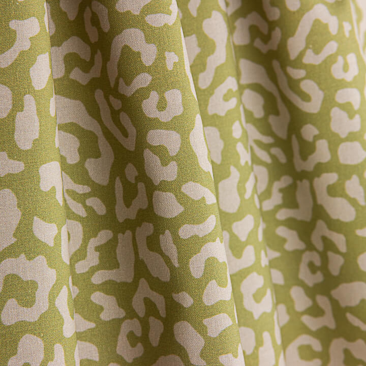 Olive Green Nairobi Printed Percale - Ribes y Casals