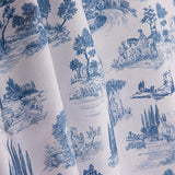 Silke Blue Printed Percale - Ribes y Casals