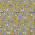 Silke Olive Green Printed Percale - Ribes y Casals