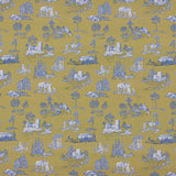 Silke Olive Green Printed Percale - Ribes y Casals