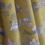 Silke Olive Green Printed Percale - Ribes y Casals